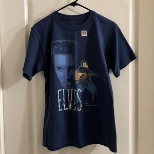 Port and Company Navy Elvis Graphic Tee